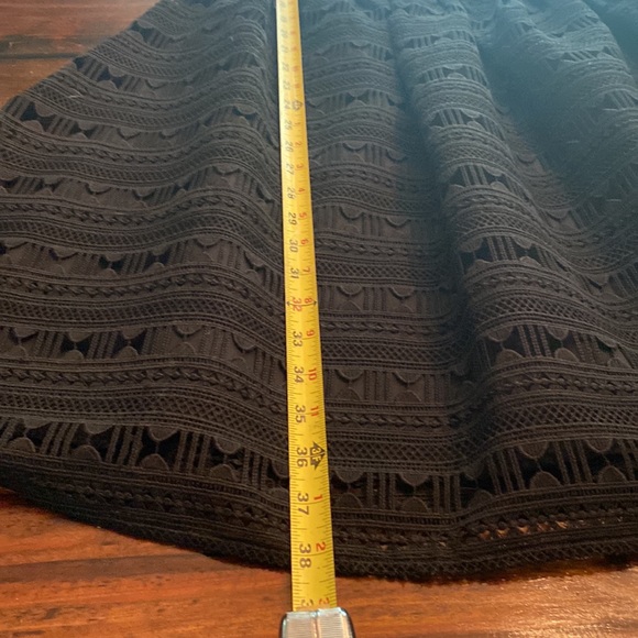 Rachel Parcell Anglaise L Black embroidered overlay fit & flare lined knee dress - Picture 13 of 16